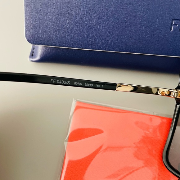 NWT Authentic Fendi Oversized Square Sunglasses Black - Picture 11 of 12